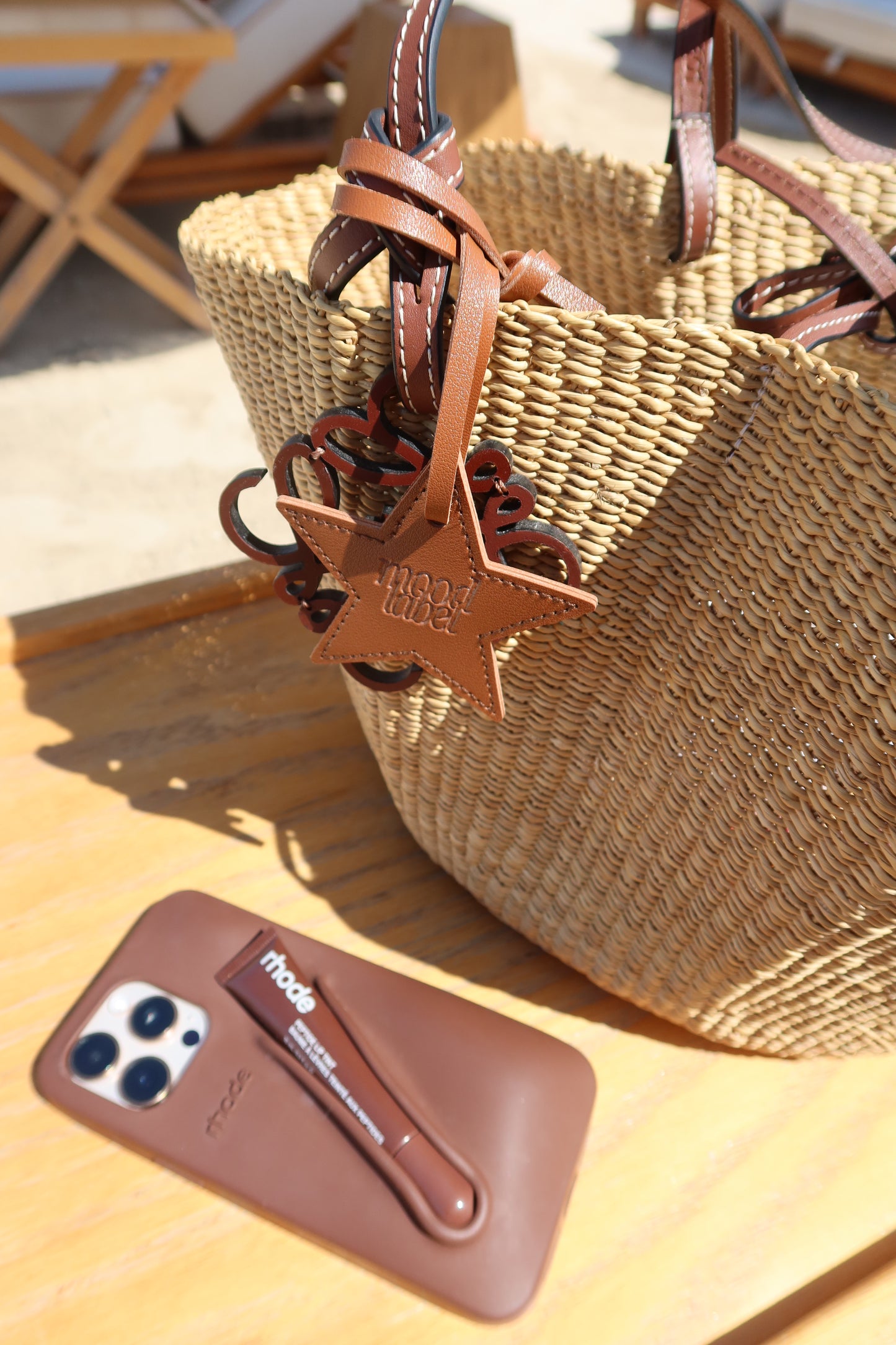 Chocolate Leather Bag Charm 🍫